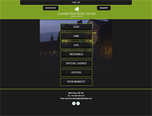 Tablet Screenshot of clumberparkhotel.com